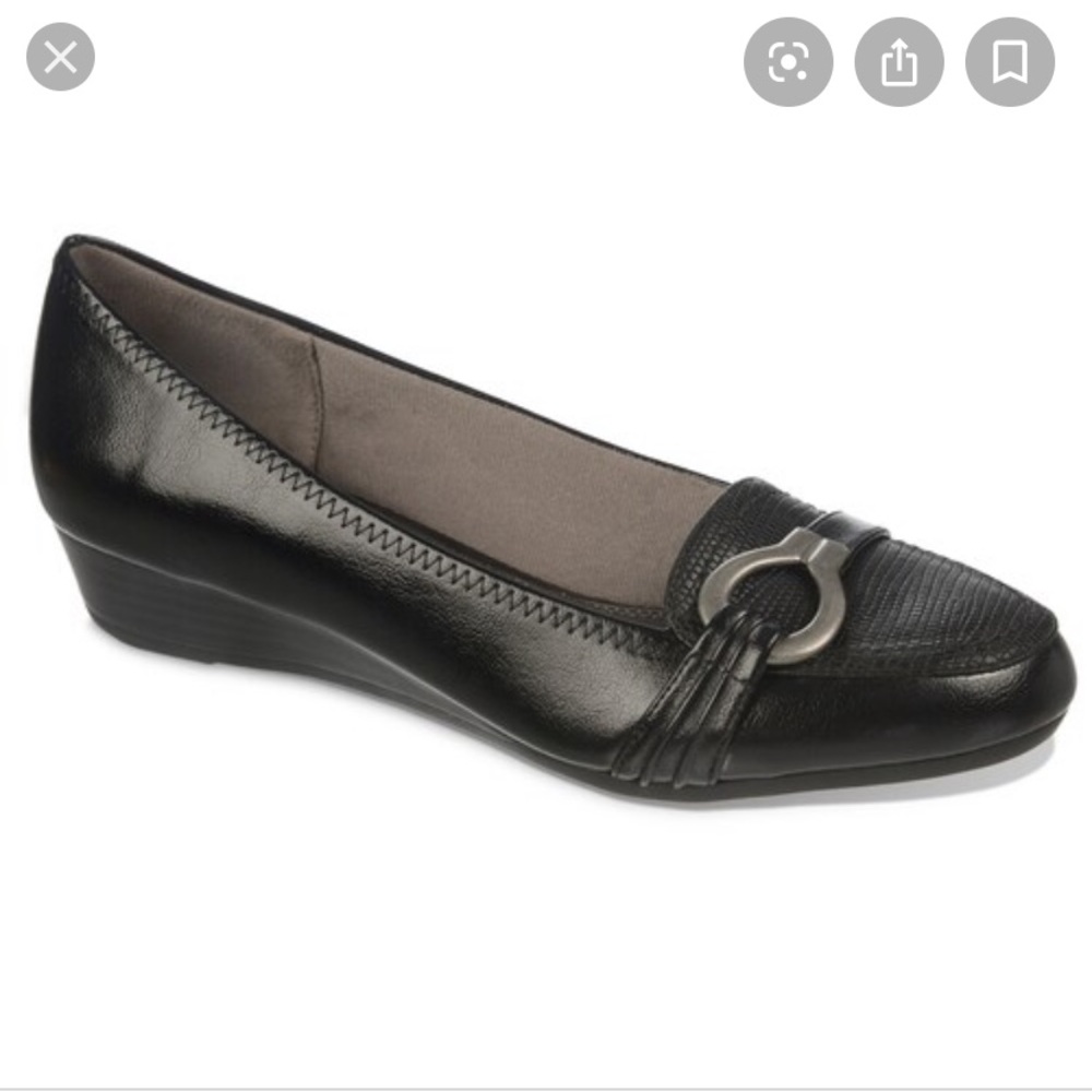 New Life Stride Soft System Flitty Loafer Wedge 8N